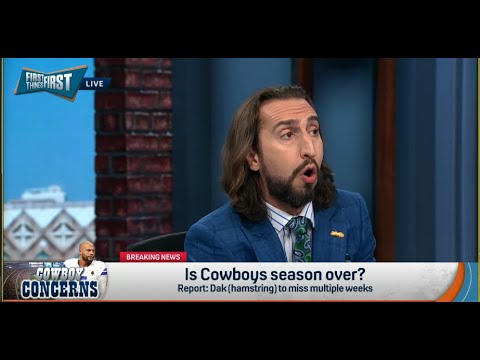 FIRST THINGS FIRST | Nick Wright HEATED, Dallas Cowboys Season Is OVER With Dak Prescott Injury