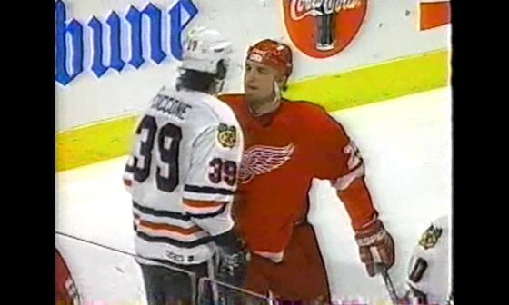 95/96 RS: Det @ Chi Highlights - 4/7/96 (158 Combined Penalty Minutes)