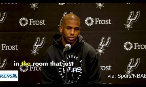 San Antonio Spurs' Chris Paul on Gregg Popovich