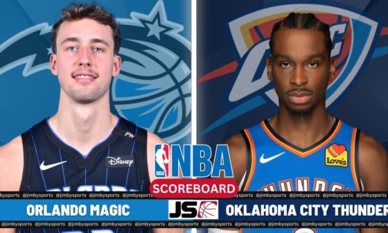 Orlando Magic Vs Oklahoma City Thunder | NBA Live Play-By-Play Scoreboard 2024