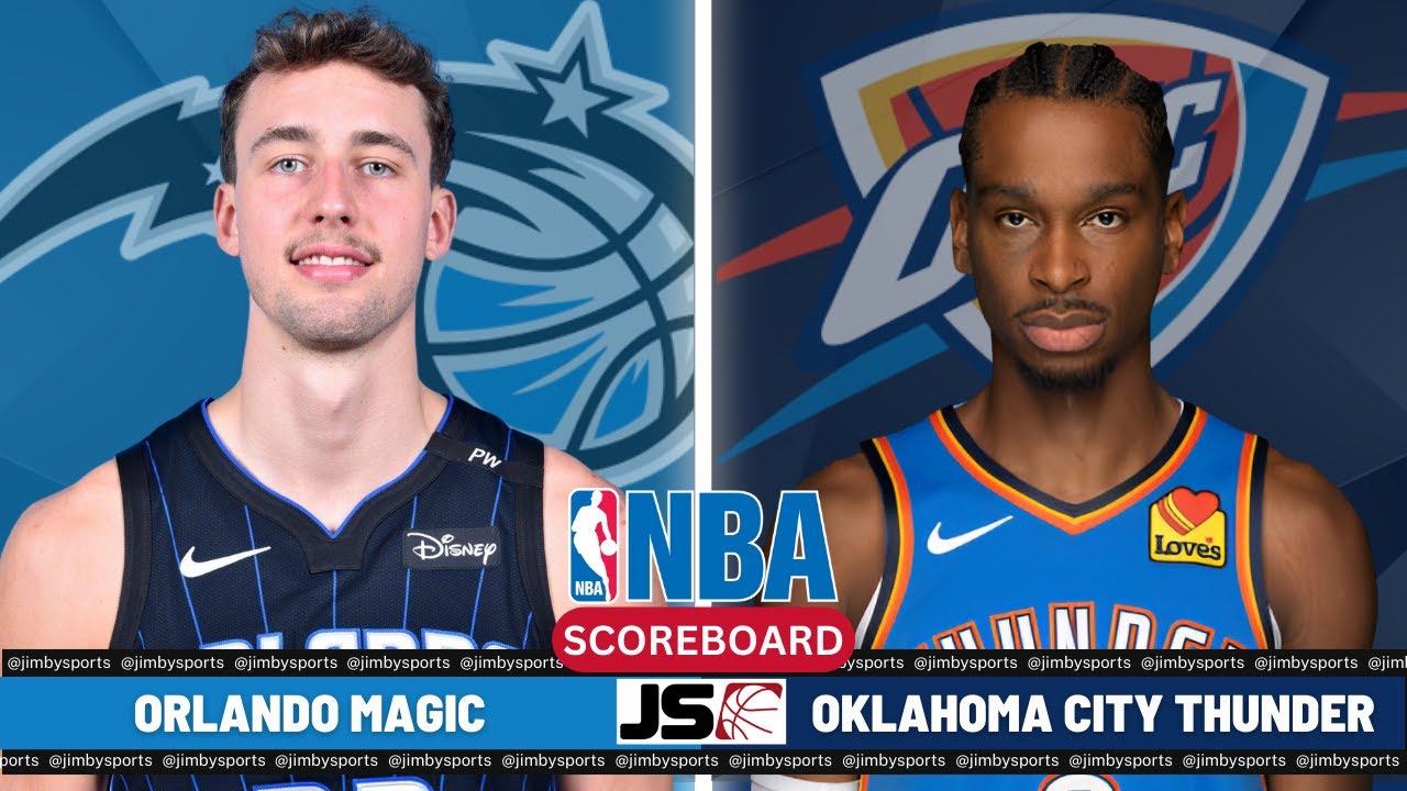 Orlando Magic Vs Oklahoma City Thunder | NBA Live Play-By-Play Scoreboard 2024