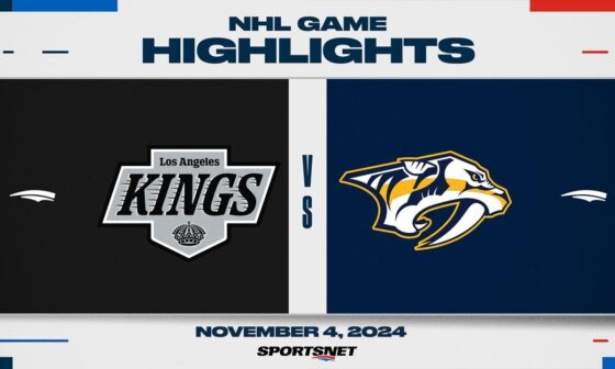 NHL Highlights | Kings vs. Predators - November 4, 2024