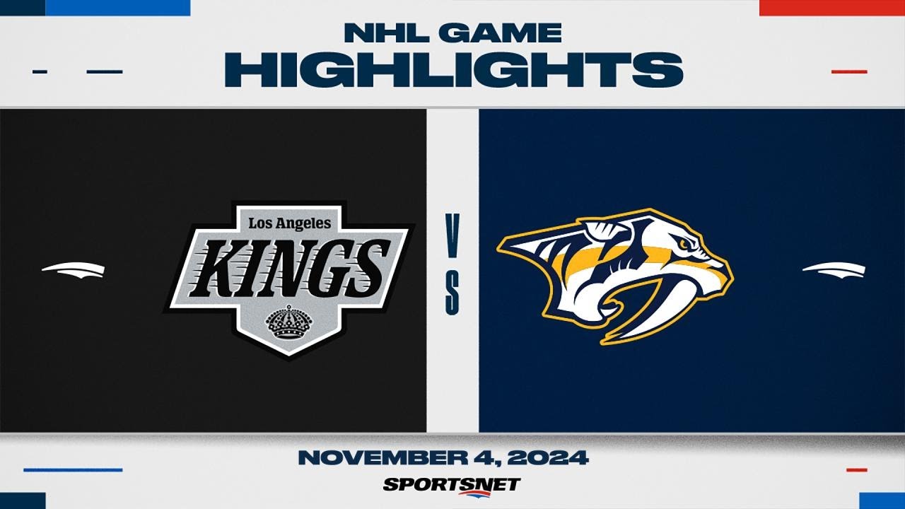 NHL Highlights | Kings vs. Predators - November 4, 2024