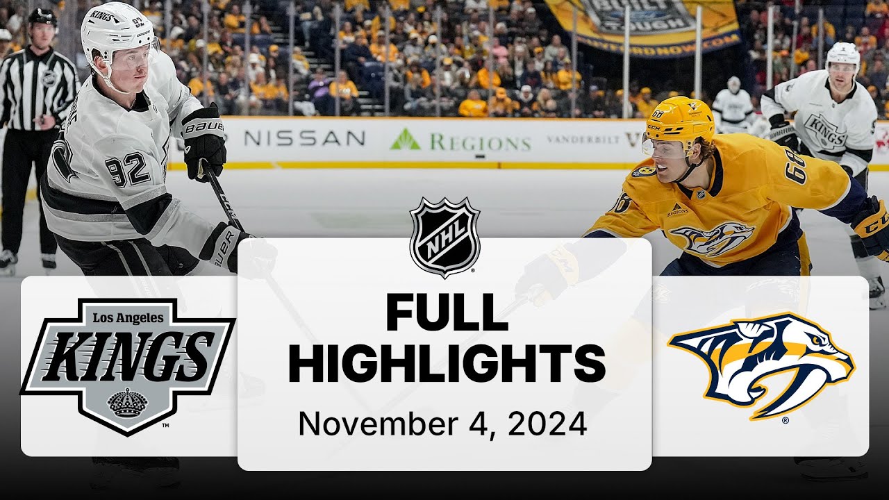 NHL Highlights | Kings  vs. Predators - November 4, 2024