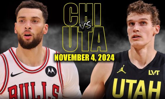 Chicago Bulls vs Utah Jazz Full Game Highlights - November 4, 2024 | 2024-25 NBA Season