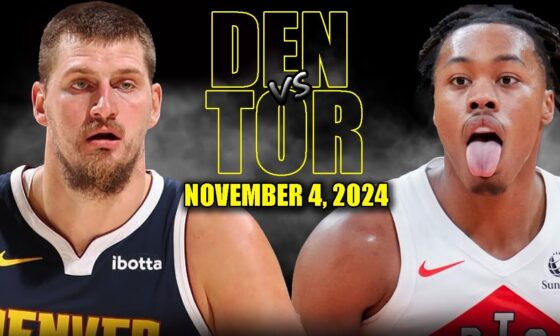 Denver Nuggets vs Toronto Raptors Full Game Highlights - November 4, 2024 | 2024-25 NBA Season