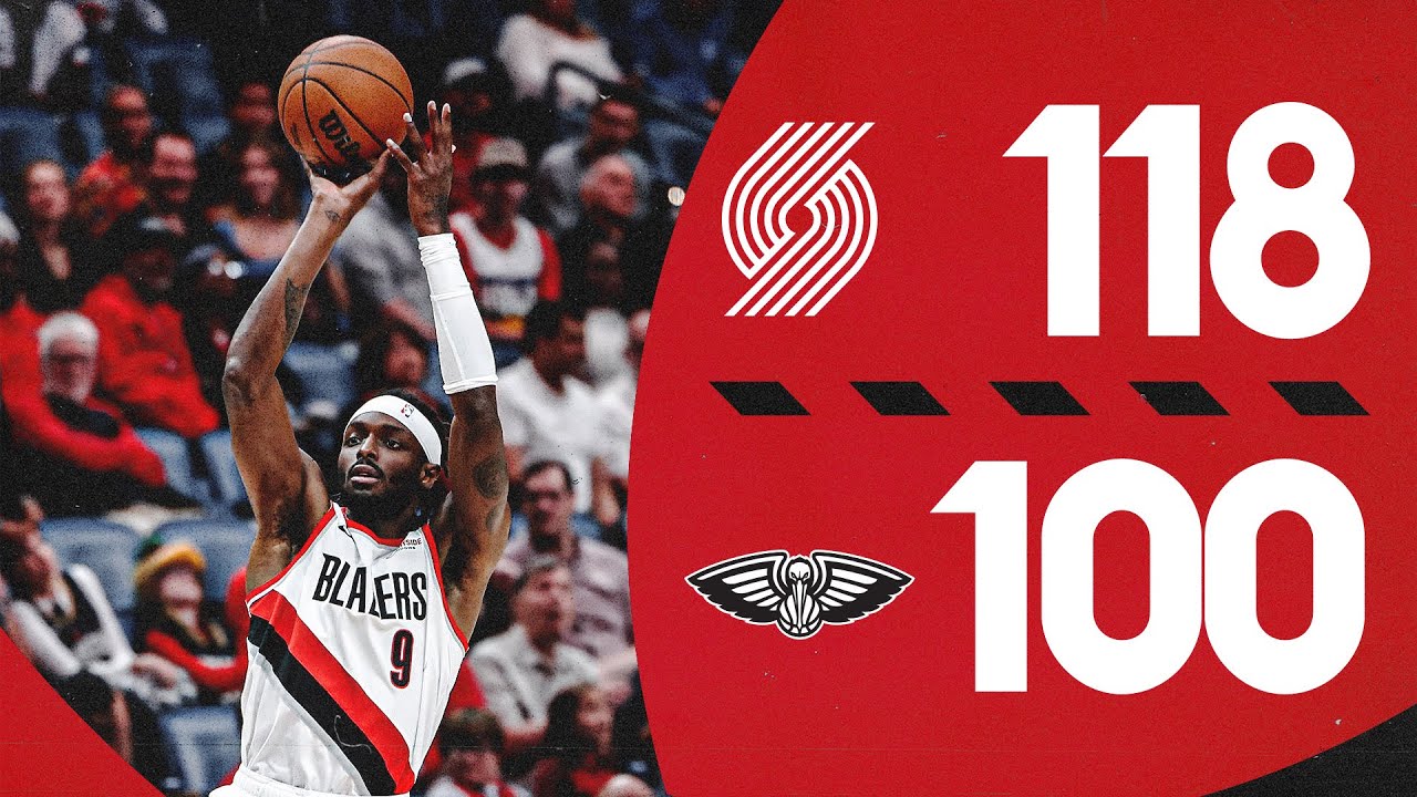 Portland Trail Blazers 118, New Orleans Pelicans 100 | Game Highlights | November 4, 2024