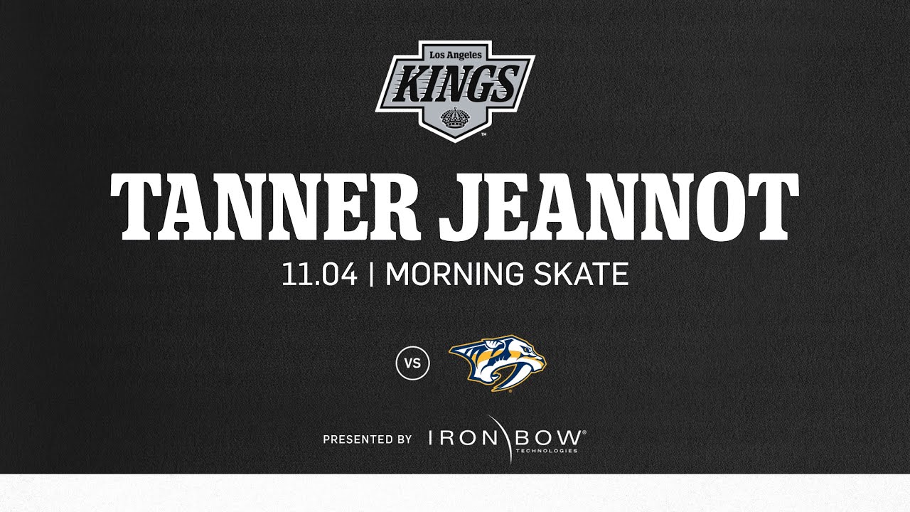 Forward Tanner Jeannot | 11.04 LA Kings Morning Skate ahead of Nashville Predators game