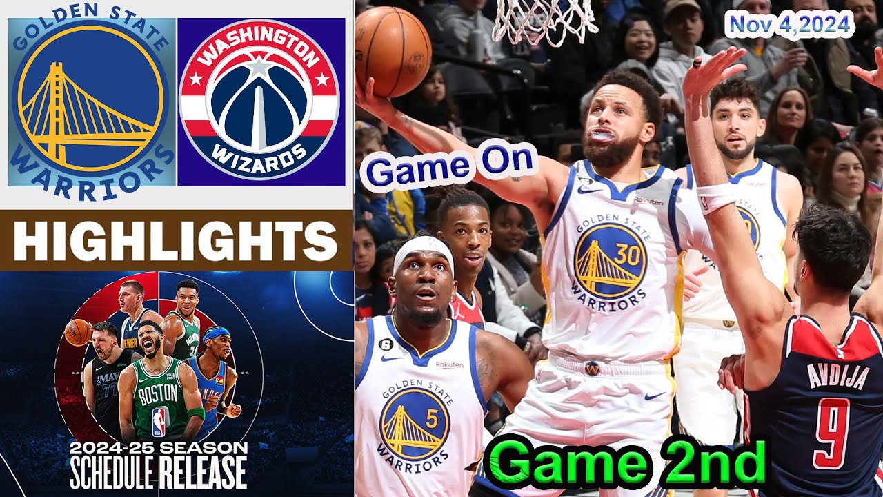 Warriors vs  Wizards GAME 2nd QTR HIGHLIGHTS | Nov 4, 2024 | 2024-2025 NBA Season