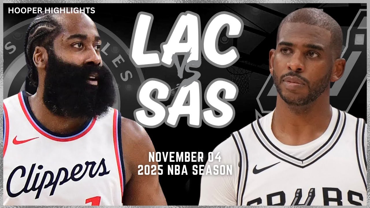 LA Clippers vs San Antonio Spurs Full Game Highlights | Nov 4 | 2025 NBA Season