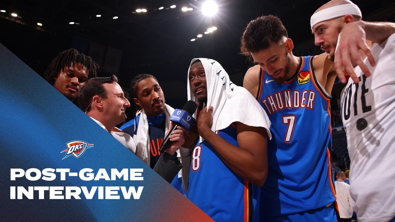 ❝We play hard every night.❞ | Thunder vs Magic Post-Game Interview | November 4, 2024