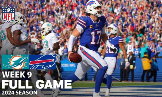 GAME OF THE WEEK! Miami Dolphins vs. Buffalo Bills FULL GAME | NFL 2024 Season Week 9