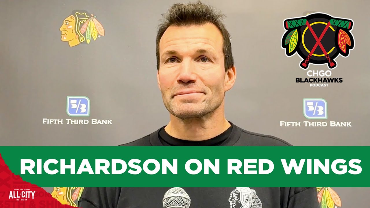 Chicago Blackhawks head coach Luke Richardson previews matchup vs. Detroit | CHGO Blackhawks Podcast