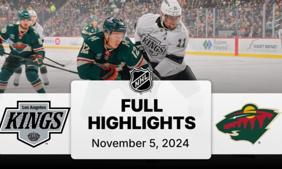 NHL Highlights | Kings vs. Wild - November 5, 2024