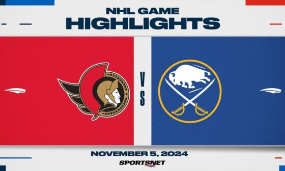 NHL Highlights | Senators vs. Sabres - November 5, 2024