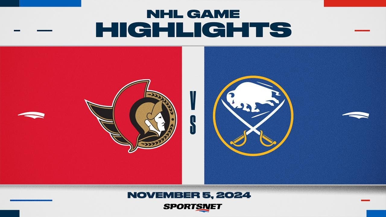 NHL Highlights | Senators vs. Sabres - November 5, 2024