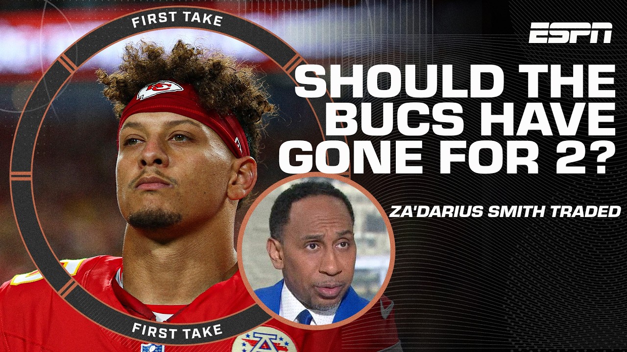 Stephen A. BELIEVES it was a MISTAKE for the Bucs to not go for 2 points vs. Chiefs! 😬 | First Take