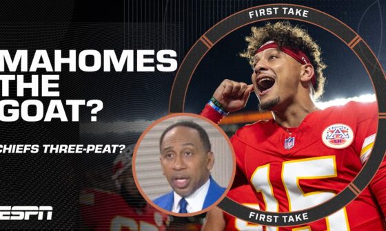 Stephen A. says a Chiefs three-peat would 'SOLIDIFY' Patrick Mahomes as the GOAT 🐐 | First Take