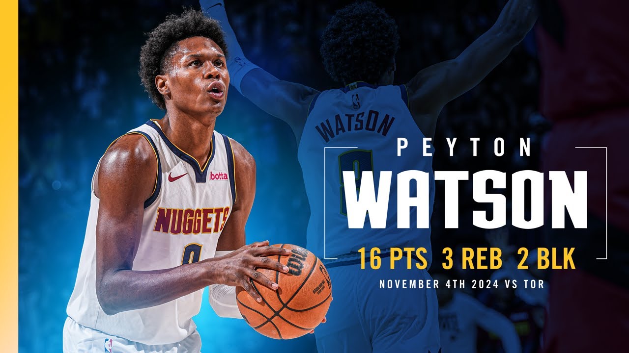 Peyton Watson Full Game Highlights vs. Toronto Raptors  📺 | 11/4/24