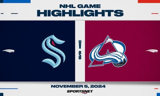 NHL Highlights | Kraken vs. Avalanche - November 5, 2024