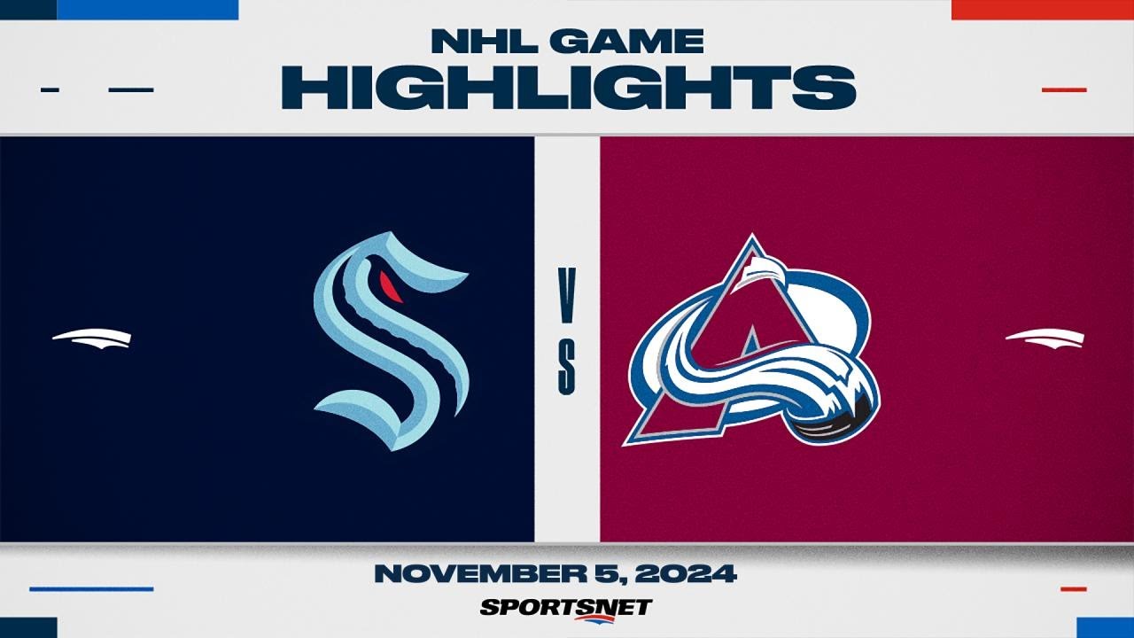 NHL Highlights | Kraken vs. Avalanche - November 5, 2024