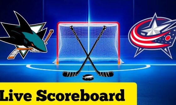 San Jose Sharks vs Columbus Blue Jackets Live NHL 🏒 | Live Scoreboard Play by Play