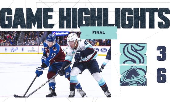 Seattle Kraken at Colorado Avalanche | 11/05 Game Highlights