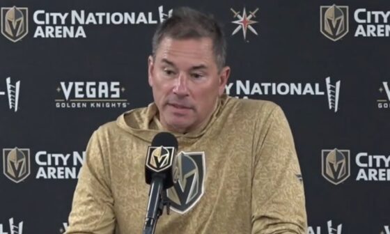 Vegas Golden Knights head coach Bruce Cassidy encourages community to vote