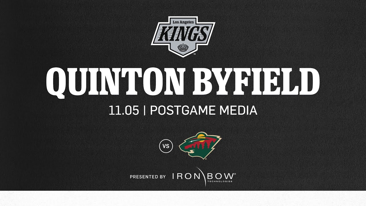 Forward Quinton Byfield | 11.05 LA Kings Win over Minnesota Wild