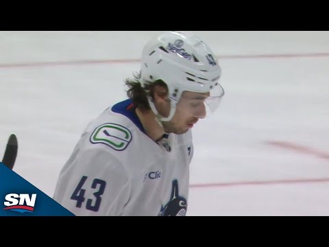 Canucks' Quinn Hughes Records 300th Career Assist On Jake DeBrusk's Tip-In