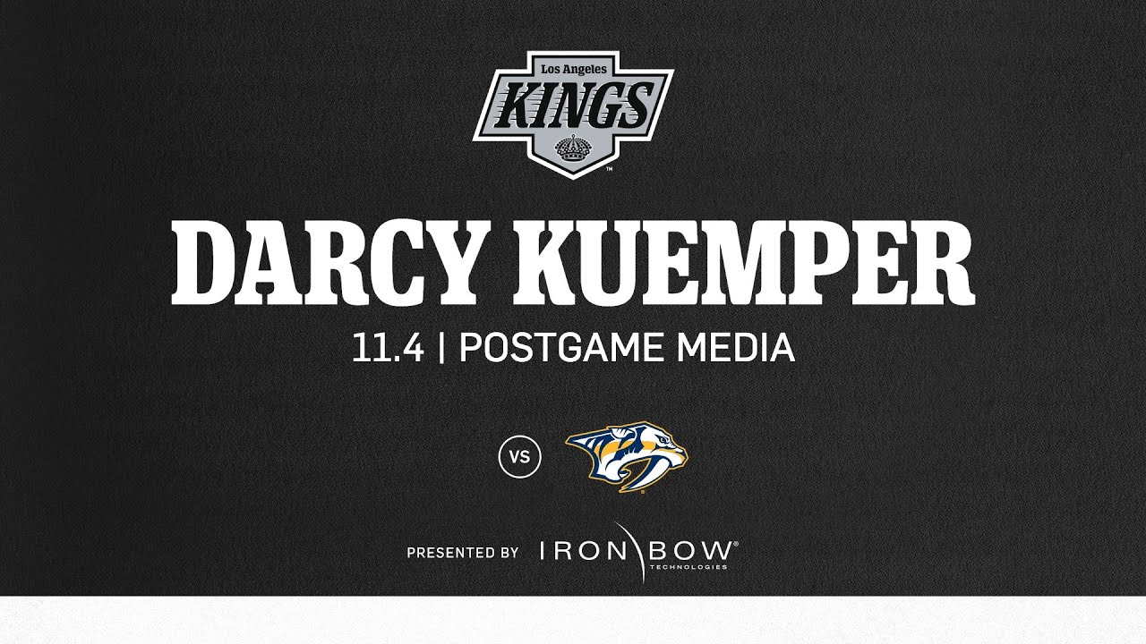 Goaltender Darcy Kuemper | 11.04 LA Kings Shutout the Nashville Predators on the Road