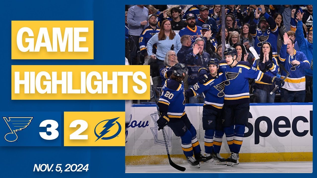 Game Highlights: Blues 3, Lightning 2