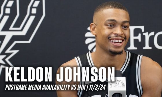 Keldon Johnson's Postgame vs Minnesota Timberwolves | 11.2.2024