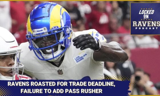 Baltimore Ravens roasted for 2024 trade deadline haul, failure to acquire pass rusher