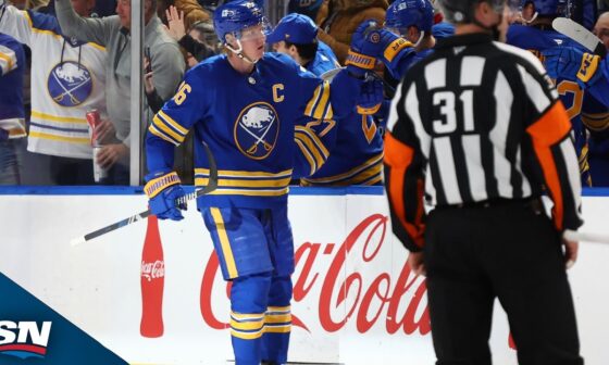 Sabres' Rasmus Dahlin Notches 300th Career Point On Byram's Goal