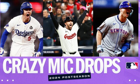 MIC DROP moments from the 2024 Postseason! Best bat flips and reactions!