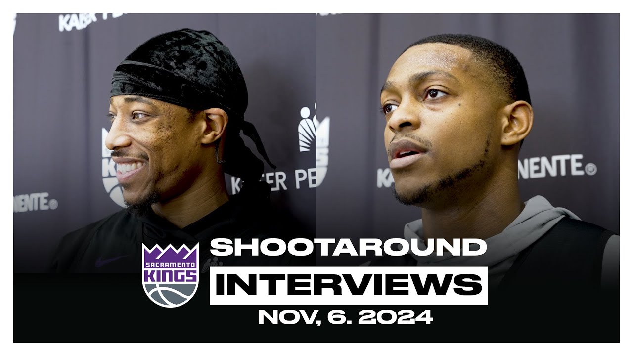 DeMar DeRozan & De'Aaron Fox | Shootaround Interviews 11.6.24