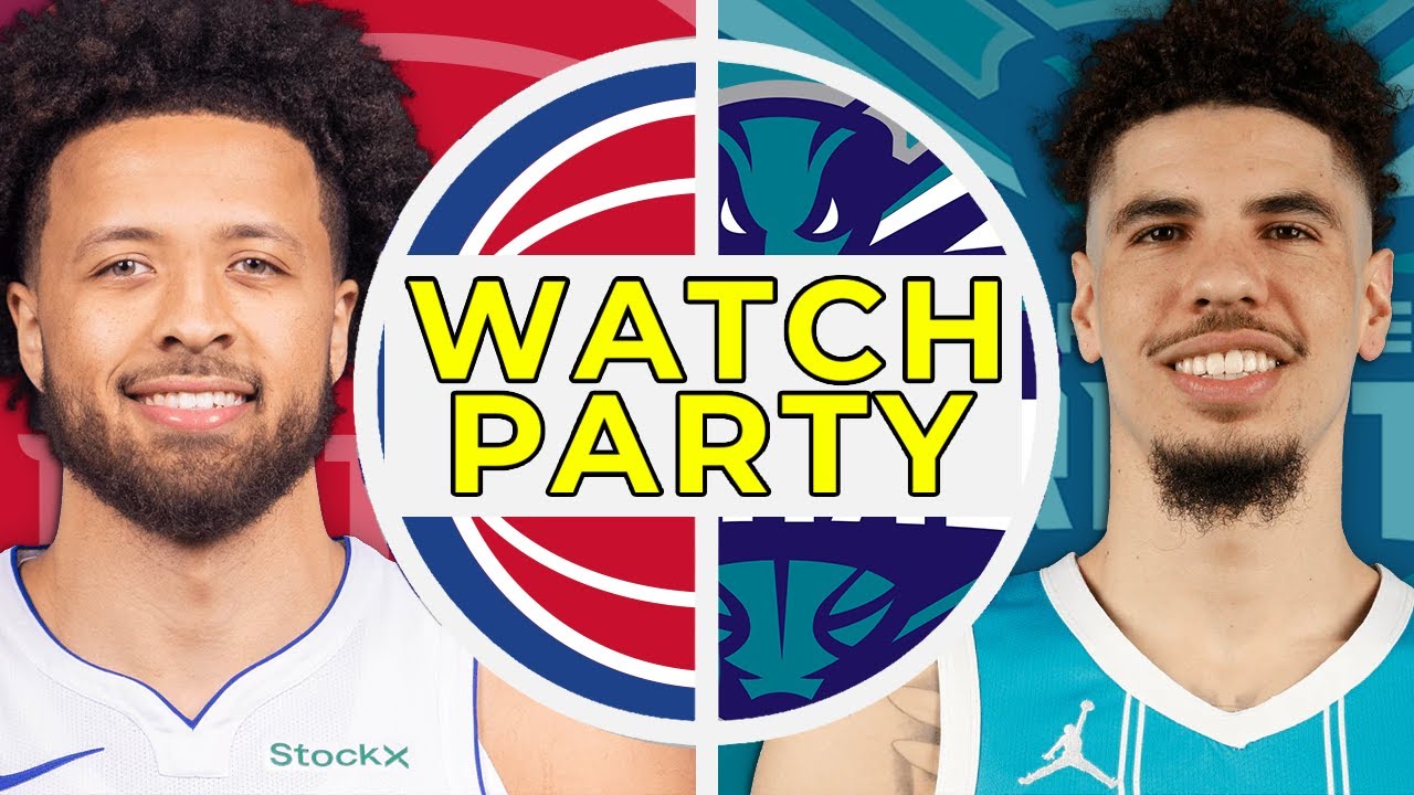 🔴 Detroit Pistons at Charlotte Hornets Live Watch Party Stream