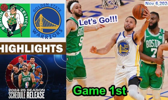 Golden State Warriors vs  Boston Celtics GAME 1st QTR HIGHLIGHTS  Nov 6, 2024 | 2024-2025 NBA Season