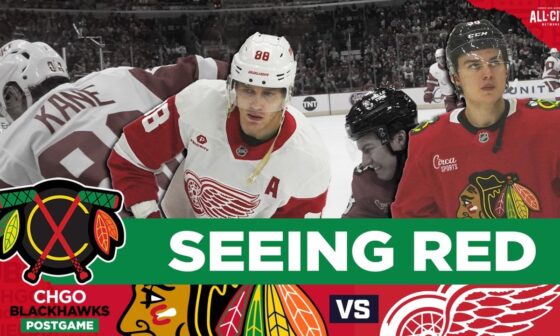 Connor Bedard, Chicago Blackhawks lose vs. rival Red Wings | CHGO Blackhawks POSTGAME Podcast