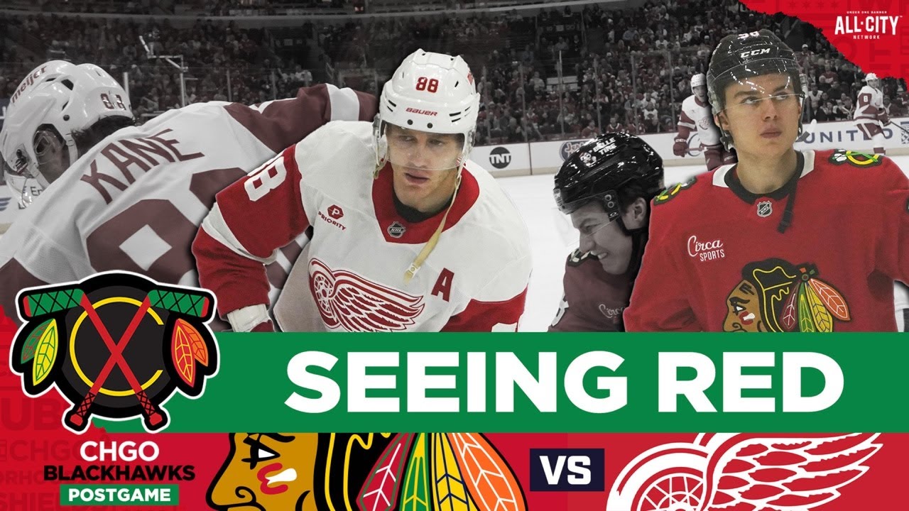 Connor Bedard, Chicago Blackhawks lose vs. rival Red Wings | CHGO Blackhawks POSTGAME Podcast