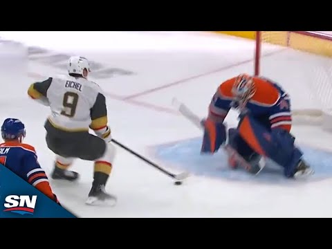 Golden Knights' Jack Eichel Makes Slick Move On Breakaway To Beat Stuart Skinner