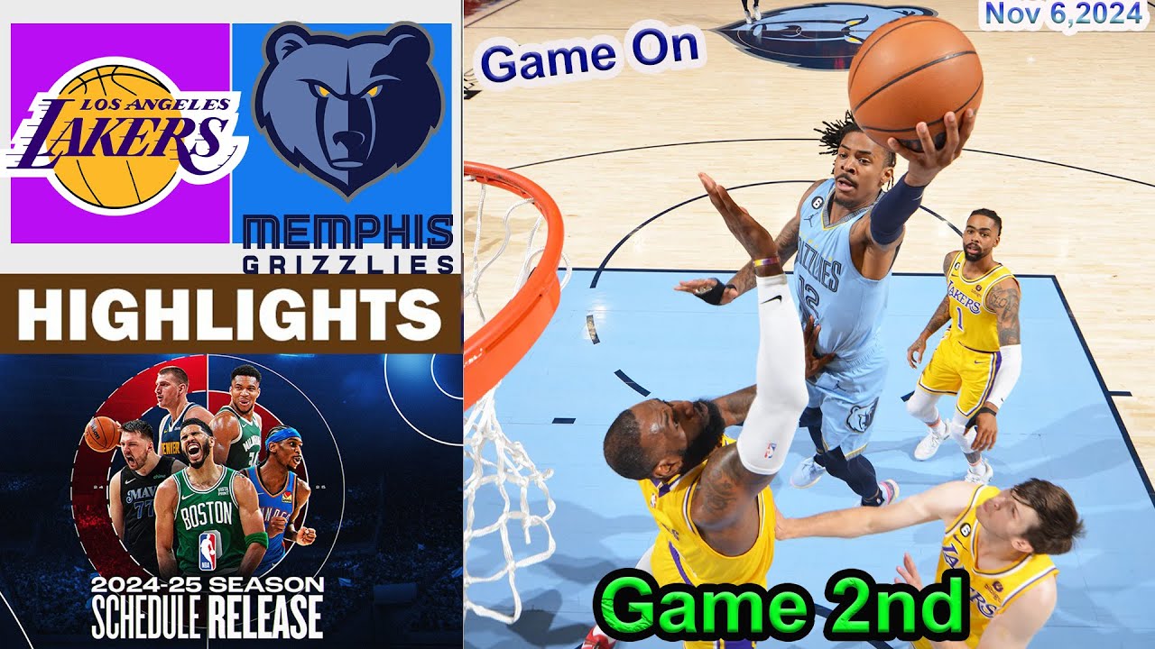 Los Angeles Lakers vs Memphis Grizzlies GAME 2nd QTR HIGHLIGHTS  Nov 6, 2024 | 2024-2025 NBA Season