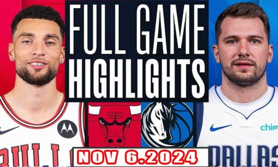 Dallas Mavericks Vs Chicago Bulls FULL GAME Highlights Nov 6,2024 NBA Season