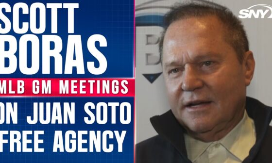 Scott Boras shares update on Juan Soto's free agency and plans to meet with Mets | SNY