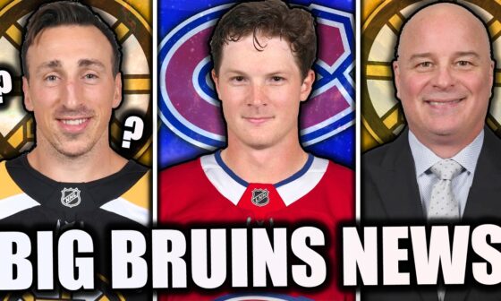 BIG BRUINS CHANGES: Frederic Trade, Montgomery Fired, Marchand & MORE?