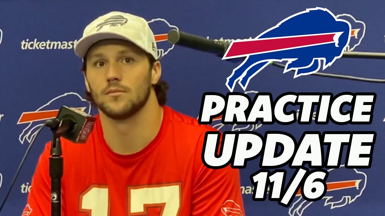 Buffalo Bills Practice and Injury Report Update 11/6