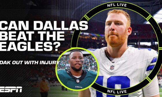 What do the short-handed Cowboys need to do to beat the Eagles? | NFL Live