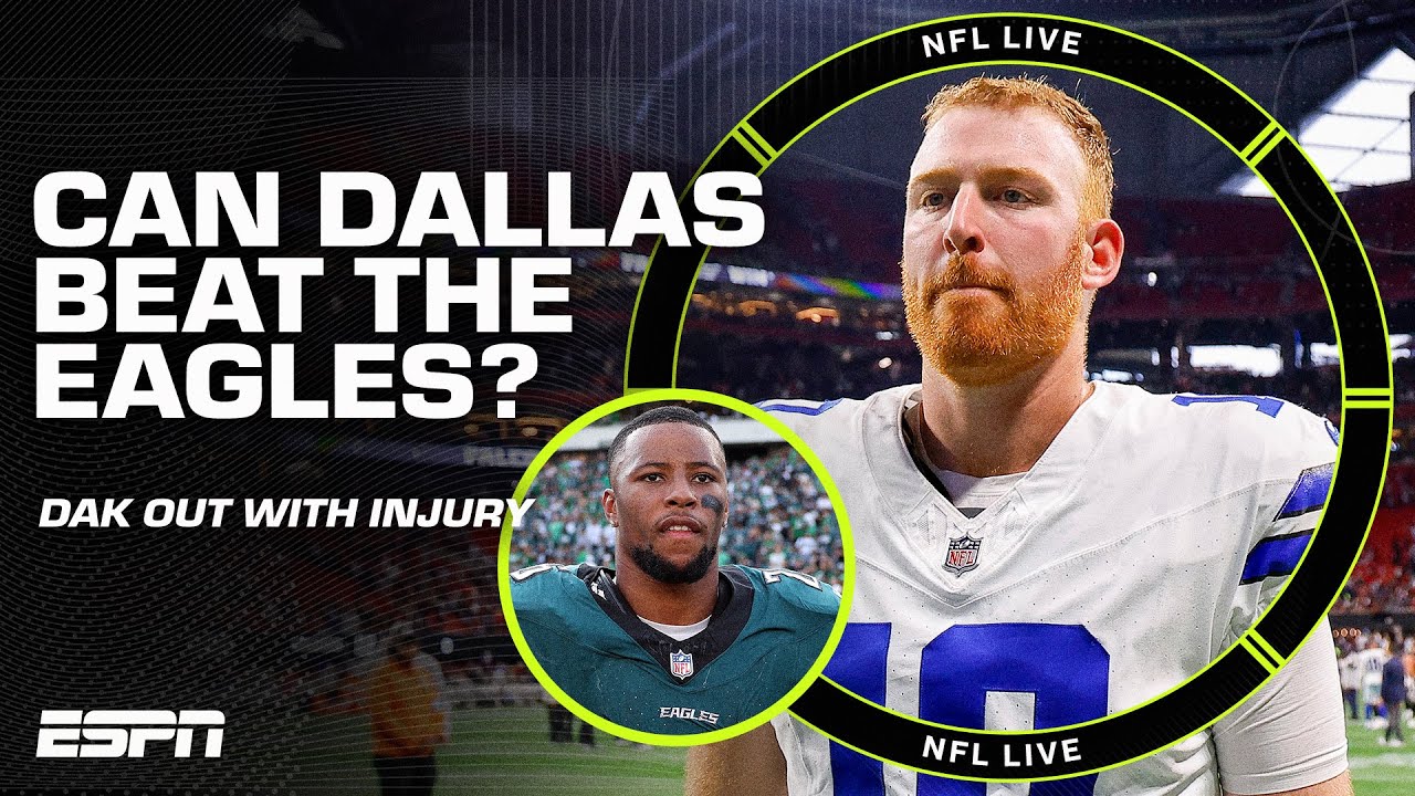 What do the short-handed Cowboys need to do to beat the Eagles? | NFL Live