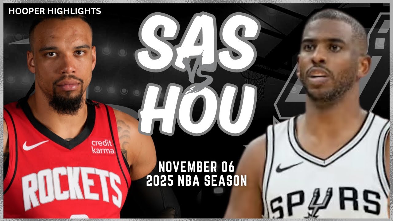 San Antonio Spurs vs Houston Rockets Full Game Highlights | Nov 6 | 2025 NBA Season